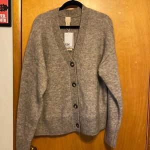 NWT taupe/grey over size cardigan